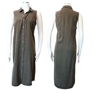 Splendid dark olive green sleeveless shift dress size Small